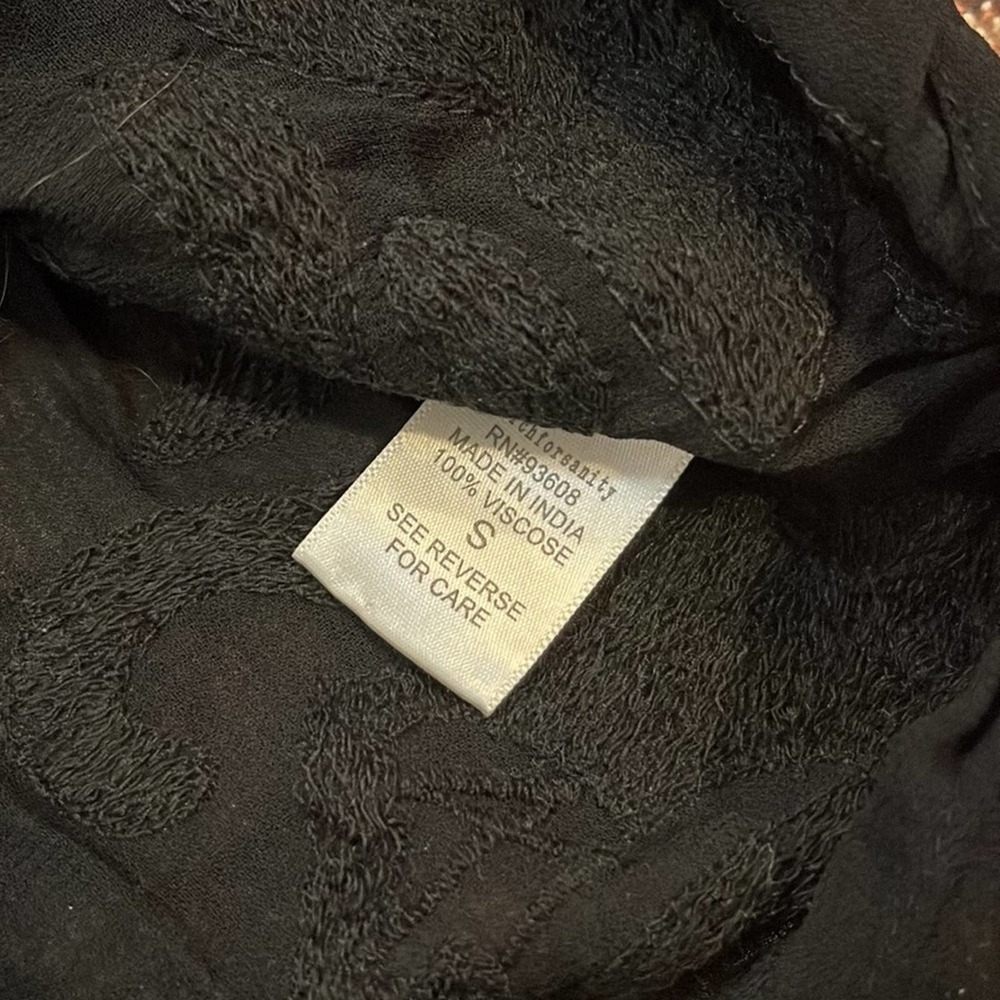 Search for sanity sequin embellished black sleeveless blouse small - Picture 4 of 5